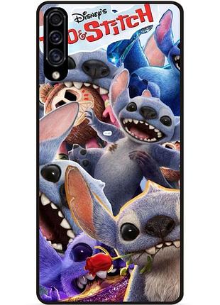 Силіконовий бампер чохол для samsung a20 з картинкою стіч stitch
