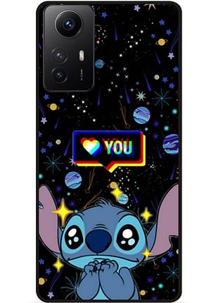 Силиконовый бампер чехол для xiaomi redmi note 12s лило и стич stitch