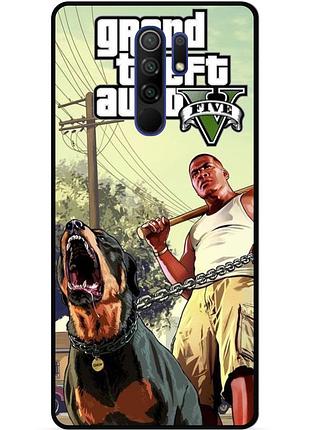 Силіконовий бампер чохол для xiaomi redmi 9 з малюнком gta гта