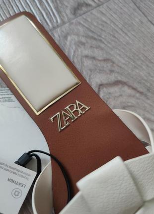 Шльопанці zara 37р нові натуральна шкіра