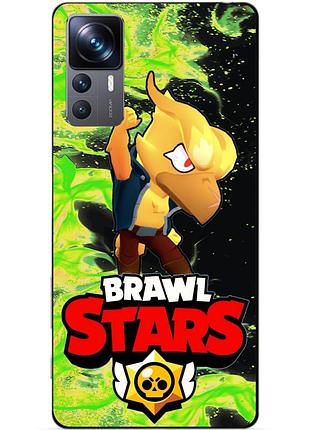Силіконовий бампер чохол для xiaomi 12t pro з героєм бравл ворон фенікс brawl