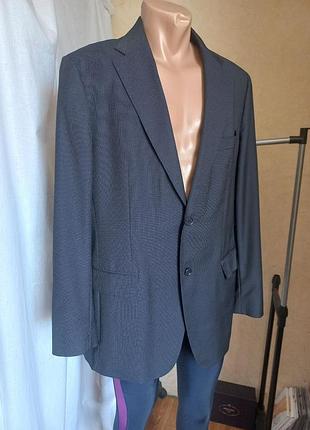 Шерстяний чоловічий піджак massimo dutti super 120's wool (оригінал)eur 52(l-xl)