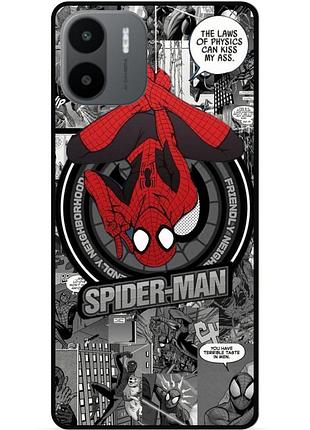 Силиконовый чехол бампер для xiaomi redmi a2 с рисунком человек паук spider man