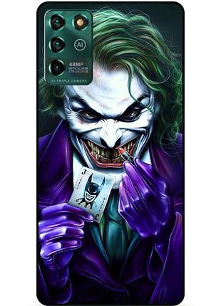 Чехол силиконовый бампер для zte blade v30 vita с рисунком joker джокер