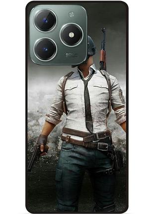 Силіконовий чохол бампер для tecno spark 20 pro з малюнком pubg пабг