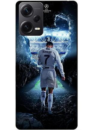 Силіконовий чохол бампер для xiaomi redmi note 12 pro 5g з малюнком ronaldo роналдо