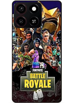 Силіконовий чохол бампер для zte blade a35 з малюнком фортнайт fortnite