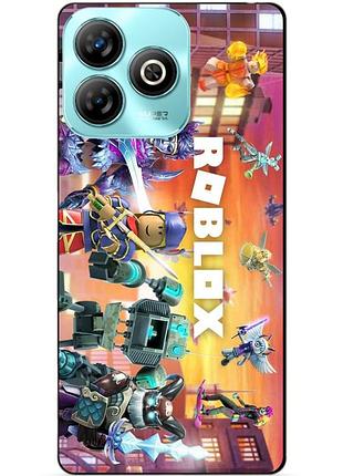 Силіконовий чохол бампер для zte blade a75 з картинкою роблокс roblox