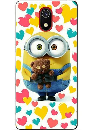 Силиконовый бампер чехол для samsung j3 j330 с рисунком миньон боб minion