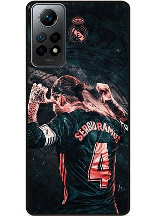 Силиконовый чехол бампер для xiaomi poco x4 pro 5g с рисунком серхио рамос sergio ramos