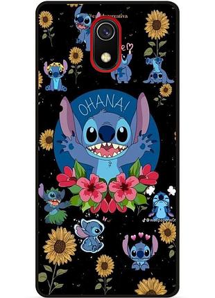 Силиконовый чехол бампер для samsung j4 j4 plus с картинкой стич stitch