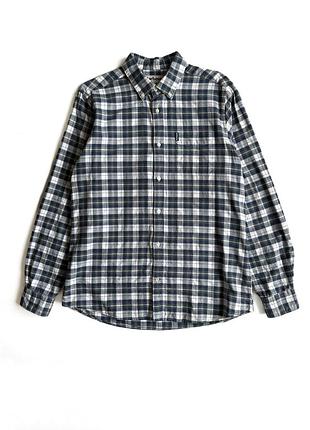 Рубашка в клетку в клетку barbour m-l как новая