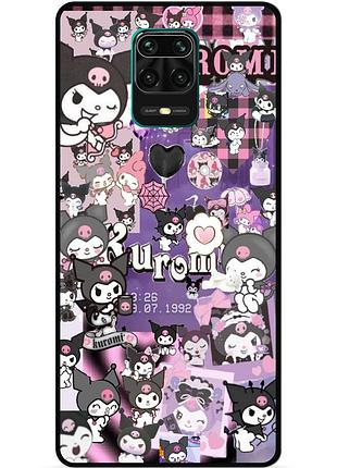 Силіконовий бампер чохол для xiaomi redmi note 9 pro з малюнком kuromi куроми