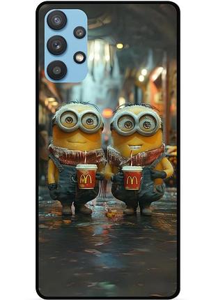 Силиконовый чехол бампер для samsung a32 с картинкой миньоны minion