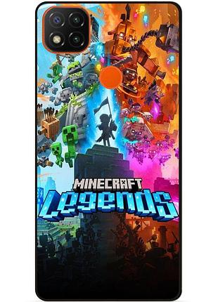 Силіконовий чохол бампер для xiaomi redmi 9c гра майнкрафт minecraft