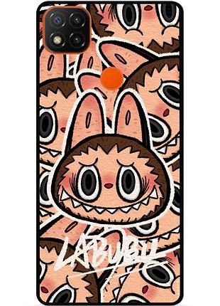Силіконовий бампер чохол для xiaomi redmi 9c з малюнком лабубу labubu