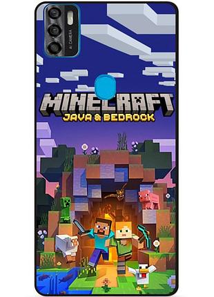 Силіконовий чохол бампер для zte blade a7s з картинкою майнкрафт minecraft