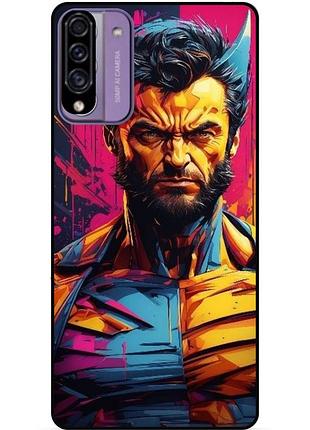 Силіконовий бампер чохол для samsung a50 з малюнком росомаха marvel логан