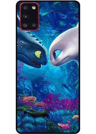 Силіконовий чохол бампер для samsung a21s з малюнком как приручить дракона