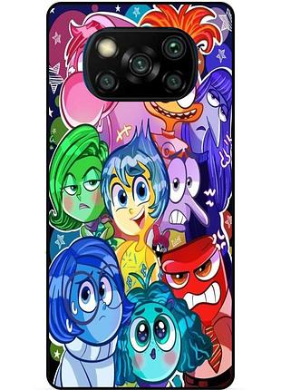 Чехол силиконовый бампер для xiaomi poco x3 с рисунком головоломка