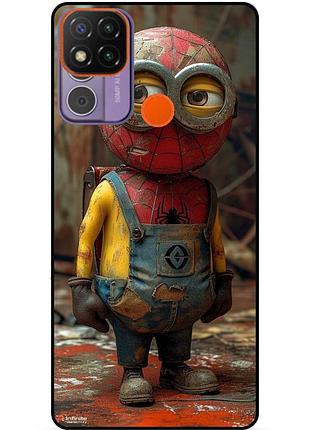 Силіконовий бампер чохол для xiaomi redmi 9c з малюнком миньон marvel человек паук
