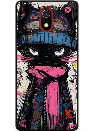 Чехол силиконовый бампер для samsung j5 j530 с рисунком кот аниме marvel