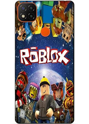 Силіконовий чохол бампер для xiaomi redmi 9c з малюнком роблокс roblox