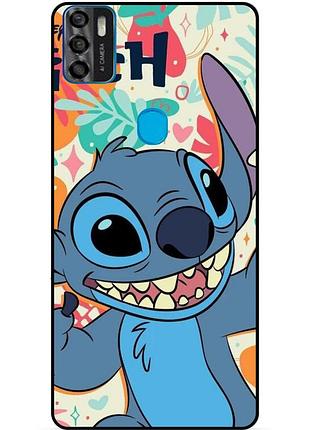 Силіконовий бампер чохол для zte blade a7s з малюнком stitch стіч