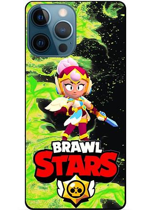 Силиконовый чехол с героем бравл старс brawl stars для xiaomi samsung motorola iphone zte oppo realme nokia джанет 3