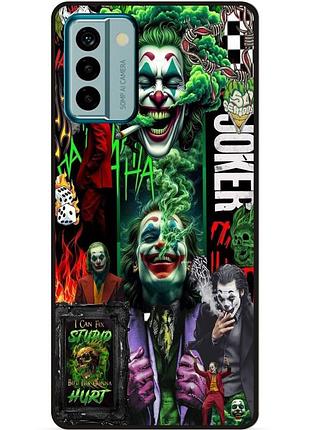 Чехол силиконовый бампер для nokia g42 с рисунком joker джокер харли квинн