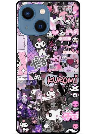 Силіконовий бампер чохол для iphone 13 з малюнком kuromi куроми