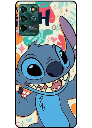 Чехол силиконовый бампер для zte blade v30 vita с рисунком stitch стич