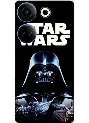 Силіконовий бампер чохол для tecno camon 20 pro з малюнком star wars зоряні війни дарт вейдер