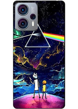 Силіконовий чохол бампер для motorola moto g23 з малюнком рік і морті rick and morty