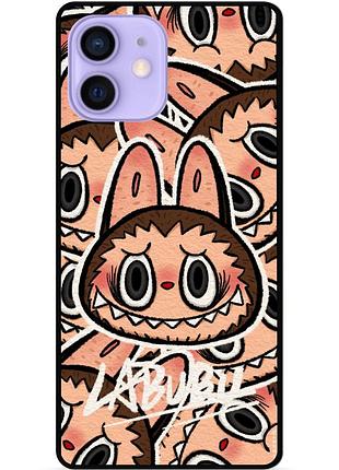 Силиконовый чехол бампер для iphone 12 mini с рисунком labubu лабубу