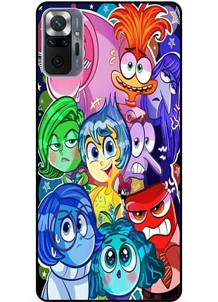 Чехол силиконовый бампер для xiaomi redmi note 10 pro с рисунком головоломка