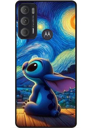 Силіконовий бампер чохол для motorola moto g60 стіч stitch