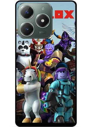 Силіконовий чохол бампер для infinix smart 8 plus (x6526) з малюнком роблокс roblox