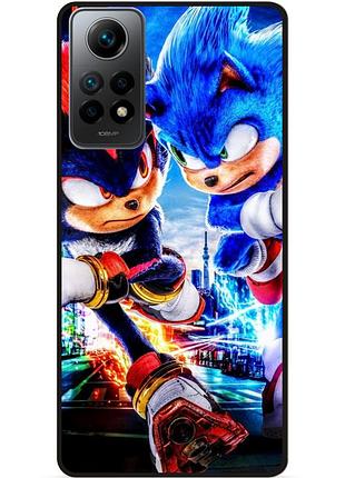 Силіконовий бампер чохол для xiaomi redmi note 11 з малюнком соник sonik
