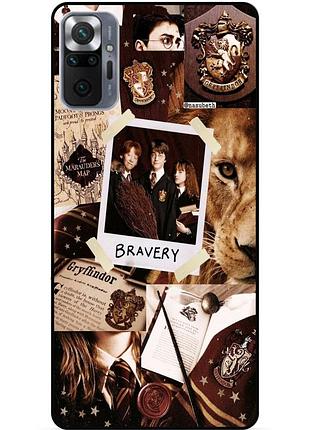 Силиконовый бампер чехол для xiaomi redmi note 10 pro с картинкой гарри поттер harry potter
