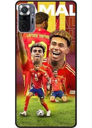 Силіконовий чохол бампер для xiaomi redmi note 10 pro з малюнком ламин ямаль lamine yamal испания