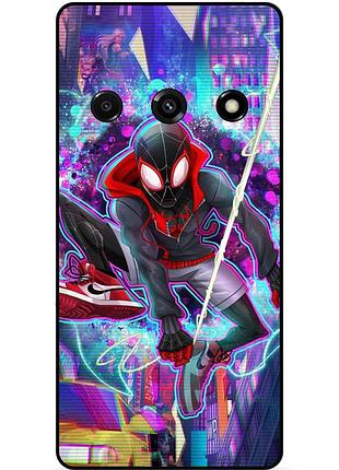 Силиконовый бампер чехол для samsung j3 j320 с картинкой spider man человек паук майлз моралес