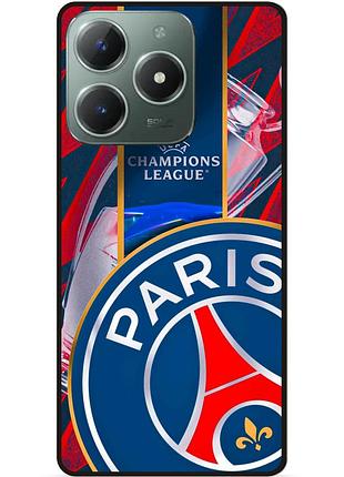 Чехол силиконовый бампер для tecno spark 20 pro с рисунком псж psg
