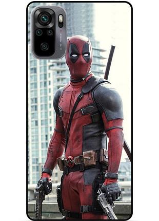 Силіконовий бампер чохол для xiaomi redmi note 10s з малюнком deadpool дедпул