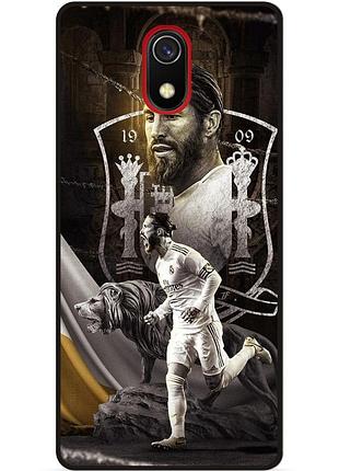 Силіконовий чохол бампер для samsung j6 plus з малюнком sergio ramos серхио рамос real