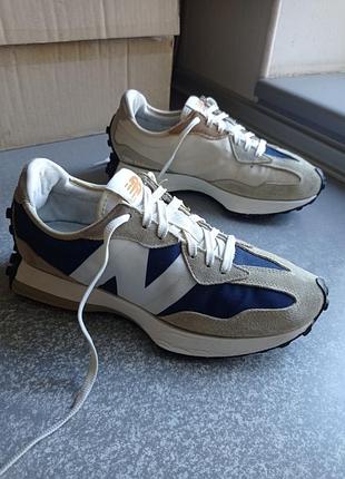 Кросівки шкіряні new balance 327  «moonbeam navy»