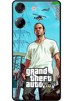 Силіконовий бампер чохол для tecno pova 5 з малюнком gta гта