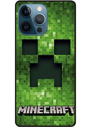 Силіконовий чохол бампер для iphone 13 pro max гра minecraft майнкрафт