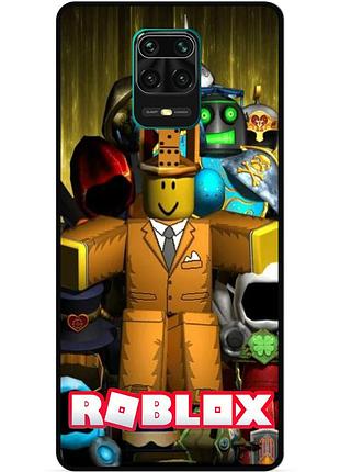 Силіконовий чохол бампер для xiaomi redmi note 9s з малюнком roblox гра в кальмара роблокс