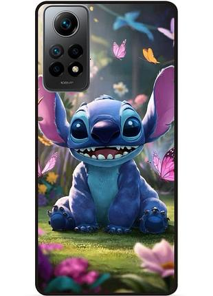 Силиконовый бампер чехол для xiaomi redmi note 11 стич и лило stitch